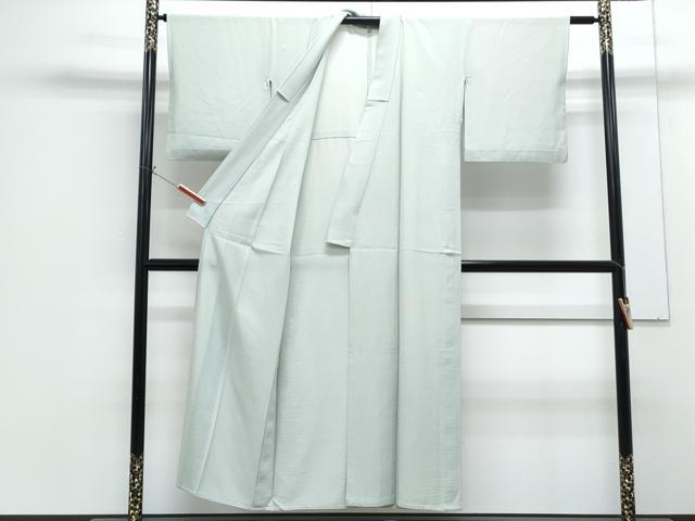 平和屋着物*夏物 色無地 絽 藍白色 正絹 逸品 CABG8622th