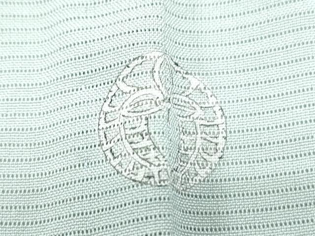 平和屋着物*夏物 色無地 絽 藍白色 正絹 逸品 CABG8622th