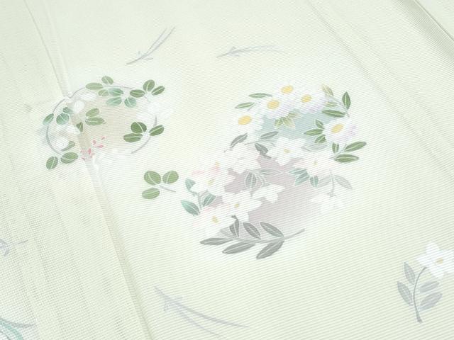 平和屋着物*夏物 訪問着 絽 花丸文 正絹 逸品 CABG8632th