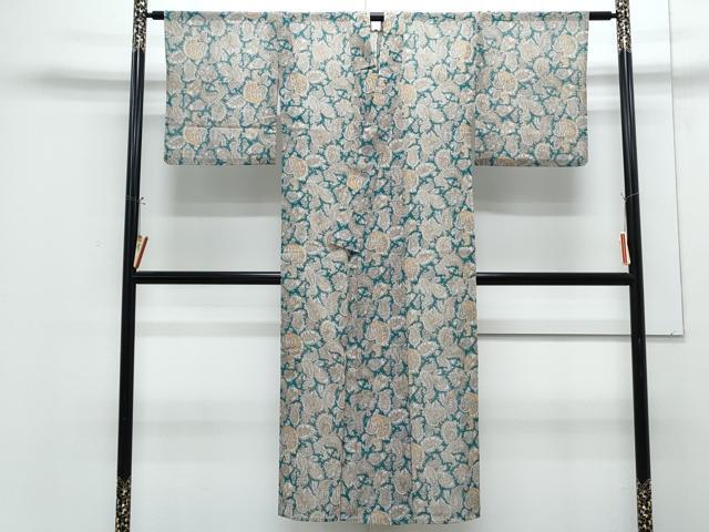平和屋着物*夏物 長襦袢 更紗花文 洗える着物 CABG8641th