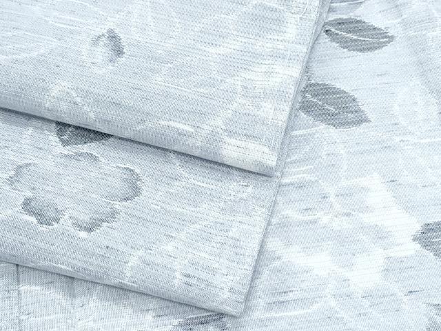 平和屋着物*夏物 絽紬 草花文 正絹 逸品 CABG8643th