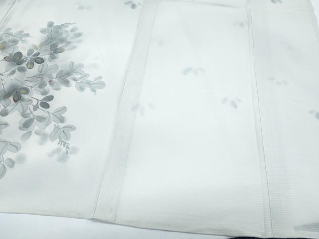 平和屋着物*夏物 訪問着 絽 枝葉文 暈し染め 金彩 正絹 逸品 CABG8648th