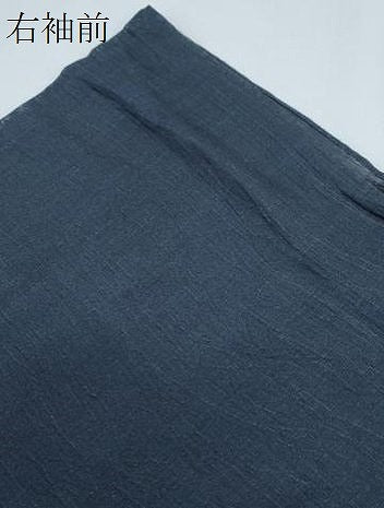 平和屋着物*夏物 男性 小千谷ちぢみ 褐返色 麻 逸品 CABG8662th