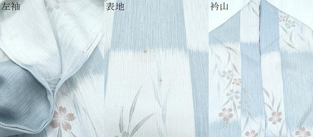 平和屋着物*夏物 小紋 草花文 正絹 逸品 CABG8669th