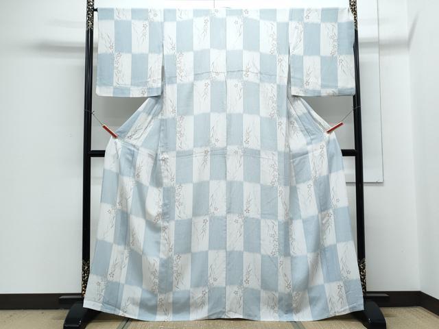 平和屋着物*夏物 小紋 草花文 正絹 逸品 CABG8669th