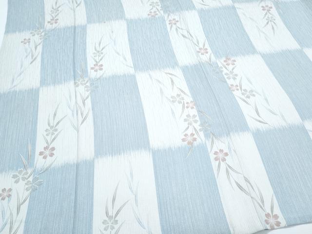 平和屋着物*夏物 小紋 草花文 正絹 逸品 CABG8669th