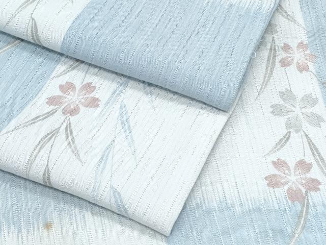 平和屋着物*夏物 小紋 草花文 正絹 逸品 CABG8669th