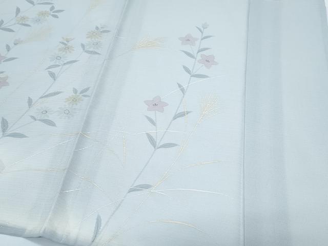 平和屋着物*夏物 訪問着 流水花文 暈し染め 金彩 正絹 逸品 CABG8673th