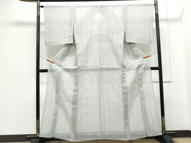 平和屋着物*夏物 紗紬 縞 やまと誂製 正絹 逸品 CABG8690th