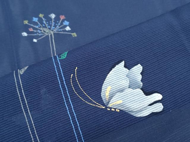 平和屋着物*夏物 訪問着 絽 花蝶文 正絹 逸品 CABG8696th