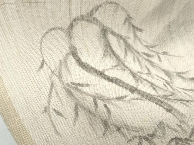平和屋着物*夏物 訪問着 生紬地 渡橋風景文 正絹 逸品 CABG8701th