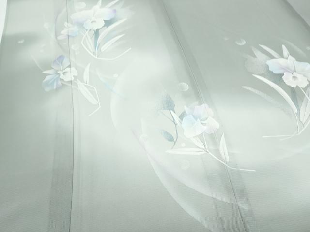 平和屋着物*夏物 訪問着 絽 草花文 暈し染め 正絹 逸品 CABG8704th