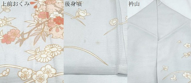 平和屋着物*夏物 訪問着 刺繍 絽 雪輪花文 正絹 逸品 CABG8709th