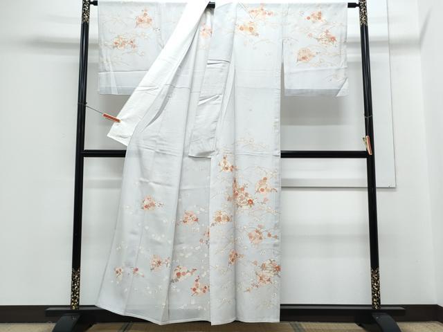 平和屋着物*夏物 訪問着 刺繍 絽 雪輪花文 正絹 逸品 CABG8709th