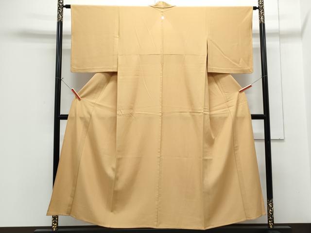 平和屋着物*夏物 色無地 絽 黄橡色 正絹 逸品 CABG8710th