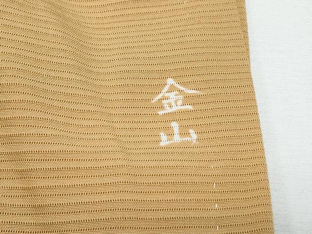 平和屋着物*夏物 色無地 絽 黄橡色 正絹 逸品 CABG8710th