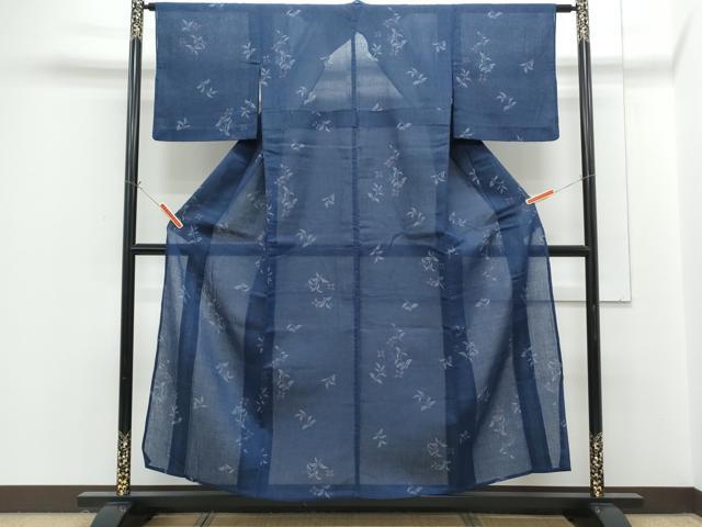平和屋着物*夏物 小紋 草花文 CABG8716th