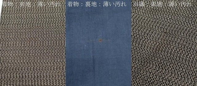 平和屋着物■男性 紬 アンサンブル 吉祥文 正絹 逸品 CABG8726th