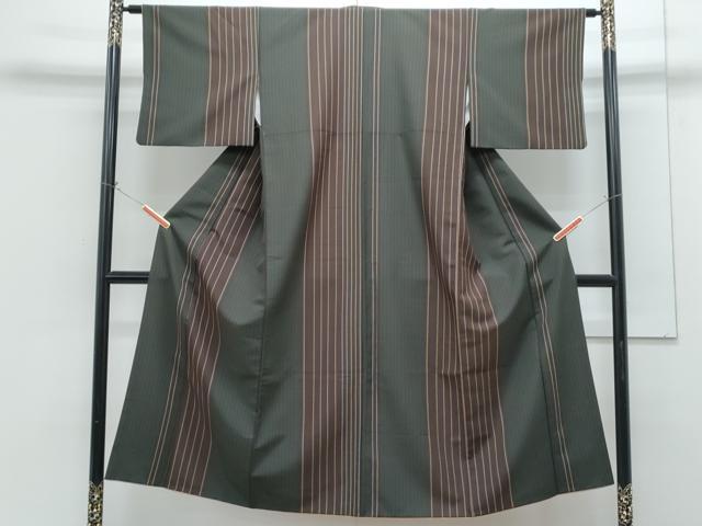 平和屋着物■小紋 間道 洗える着物 CABG8732th