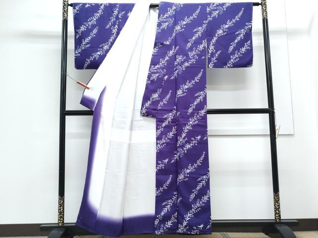 平和屋着物■上質な小紋 草花文 正絹 逸品 未使用 CABG8744th