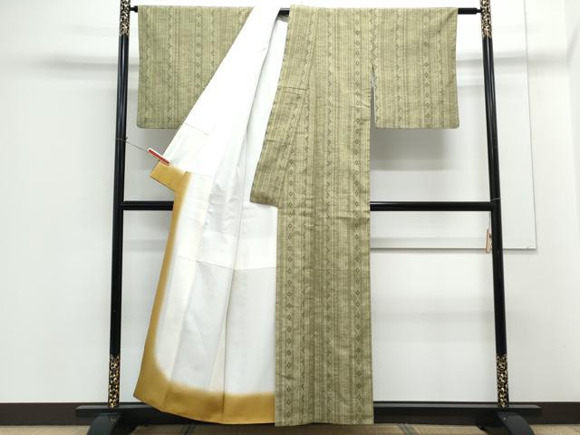 平和屋着物■上質な紬 吉祥間道 正絹 逸品 CABG8750th