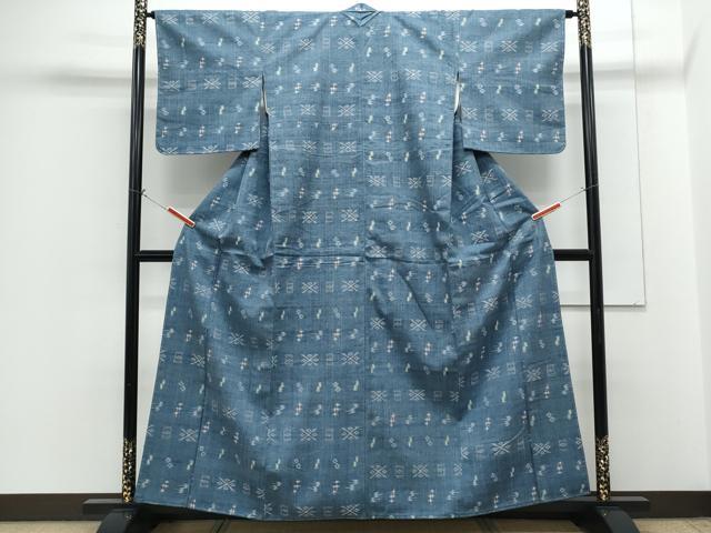 平和屋着物■上質な紬 吉祥文 正絹 逸品 未使用 CABG8755th