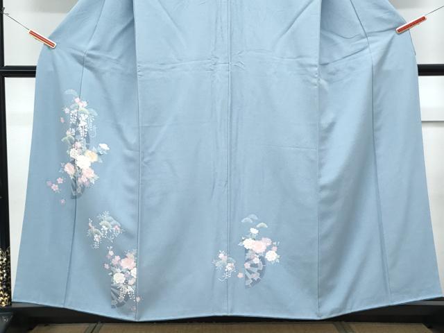 平和屋着物■訪問着 友禅 片輪車花文 正絹 逸品 CABG8758th