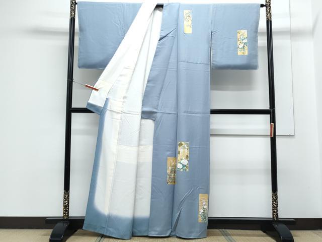 平和屋着物■訪問着 短冊花文 金彩 正絹 逸品 CABG8759th