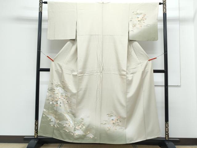 平和屋着物■訪問着 風景文 暈し染め 金銀彩 正絹 逸品 CABG8764th