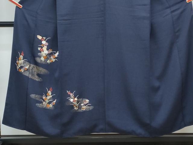 平和屋着物■訪問着 刺繍 草花文 金彩 正絹 逸品 CABG8766th
