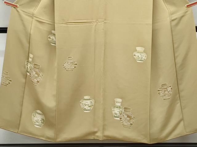 平和屋着物■訪問着 陶器花文 正絹 逸品 CABG8772th