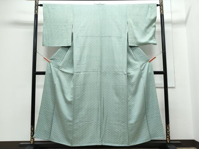平和屋着物■上質な小紋 麻の葉文様 正絹 逸品 CABG8774th