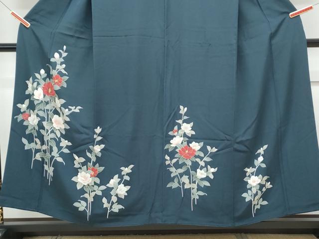 平和屋着物■訪問着 友禅 枝椿 金彩 正絹 逸品 CABG8777th