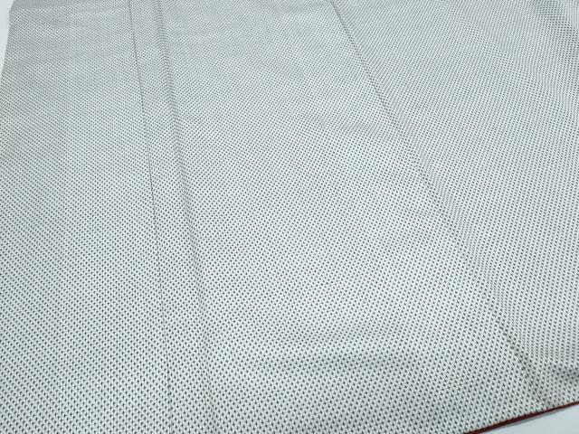 平和屋着物■上質なお召 十字絣 正絹 逸品 CABG8793th