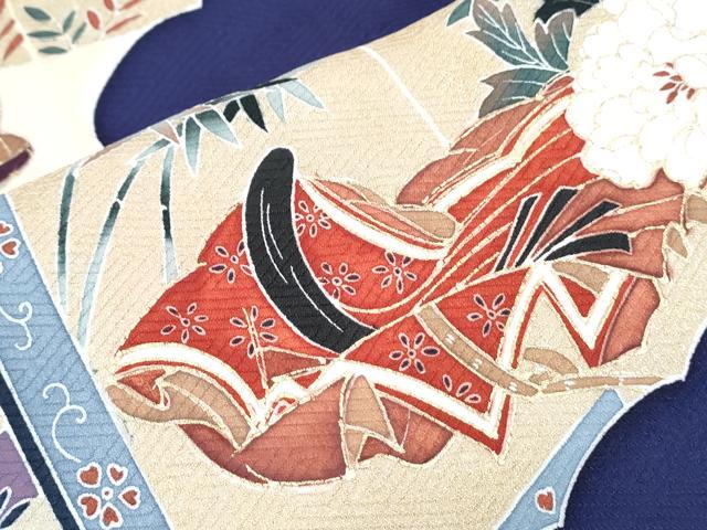 平和屋着物■訪問着 刺繍 屏風人物花文 金彩 正絹 逸品 CABG8794th