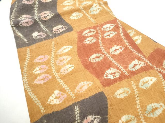 平和屋着物●九寸名古屋帯 紬地 蜘蛛絞り 正絹 逸品 CABG8801hy
