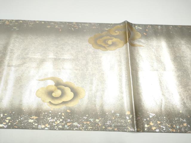 平和屋着物●太鼓柄袋帯 雷神 金彩 引箔 正絹 逸品 CABG8851hy