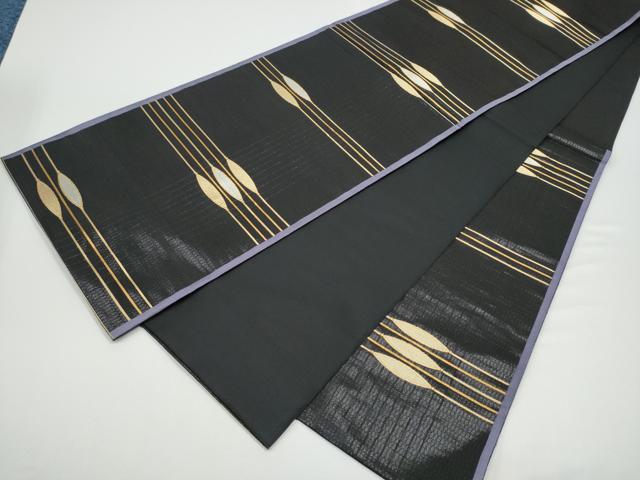 平和屋着物●六通柄袋帯 織乃小路 金銀糸 正絹 逸品 CABG8866hy