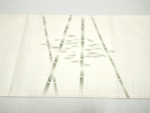平和屋着物●太鼓柄袋帯 竹 正絹 逸品 CABG8877hy