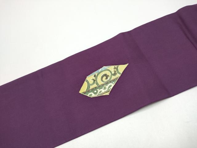 平和屋着物●塩瀬 九寸名古屋帯 花蝶文 金彩 正絹 逸品 CABG8901hy