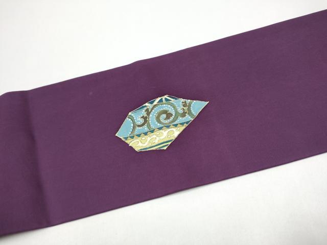 平和屋着物●塩瀬 九寸名古屋帯 花蝶文 金彩 正絹 逸品 CABG8901hy