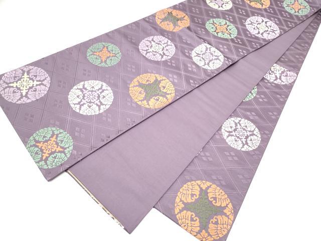 平和屋着物●六通柄袋帯 唐織 花丸文 正絹 逸品 CABG8971hy