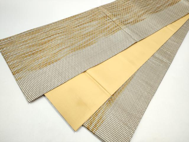 平和屋着物●全通柄袋帯 霞文 正絹 逸品 CABG8995hy