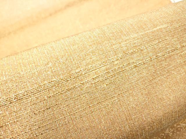 平和屋着物●桝屋高尾 (ねん金綴錦) 全通柄袋帯 段霞文 金糸 正絹 逸品 CABG9013hy