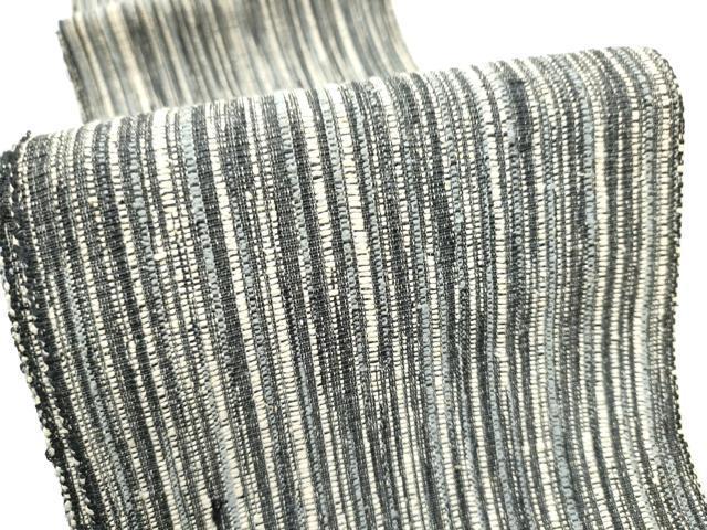 平和屋着物●半幅帯 四条つむぎ 間道 正絹 逸品 CABG9072hy