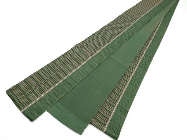 平和屋着物●男性 本場筑前博多織 角帯 よろけ縞 正絹 逸品 CABG9091hy