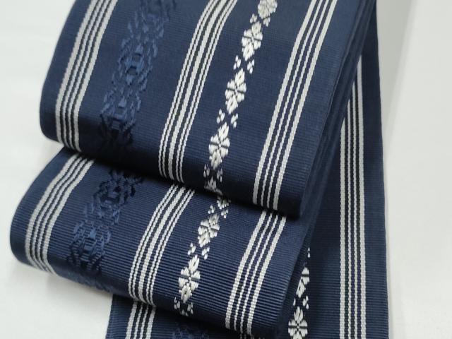 平和屋着物●男性 本場筑前博多織 角帯 献上 正絹 逸品 CABG9093hy
