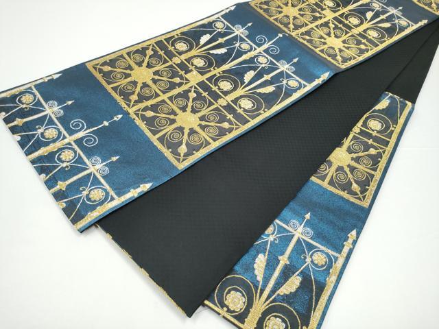 平和屋着物●西陣 大光謹製 六通柄袋帯 黄金の騎士 クズタフクリムト 金糸 証紙付き 正絹 逸品 CABG9137hy