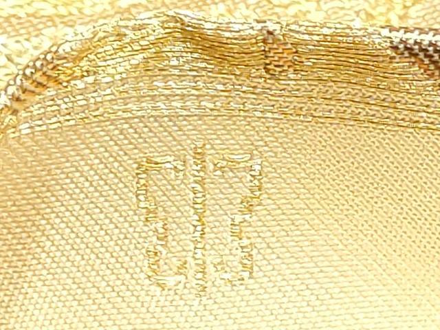 平和屋着物●西陣 川島織物 六通柄 本袋帯 吉祥花文 金糸 正絹 逸品 CABG9157hy