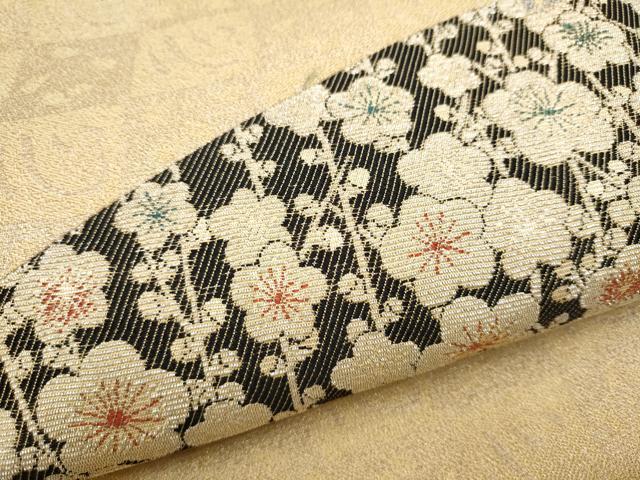 平和屋着物●創業280年 誉田屋源兵衛 九寸名古屋帯 金華山織 松竹梅 正絹 逸品 CABG9191hy